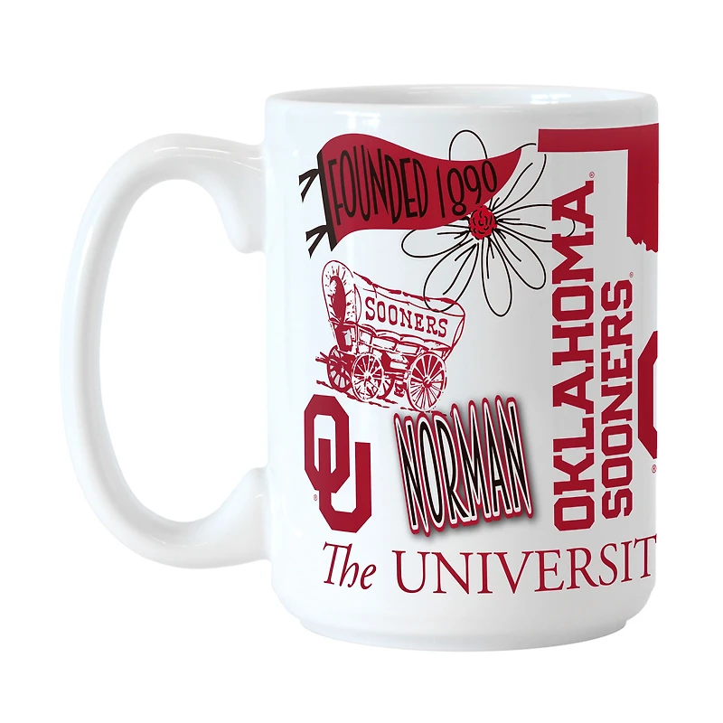 Oklahoma Sooners 15oz. Native Ceramic Mug