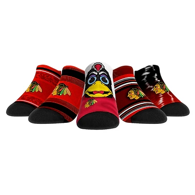 Unisex Rock Em Socks   Chicago Blackhawks Super Fan Five-Pack Low-Cut Socks Set
