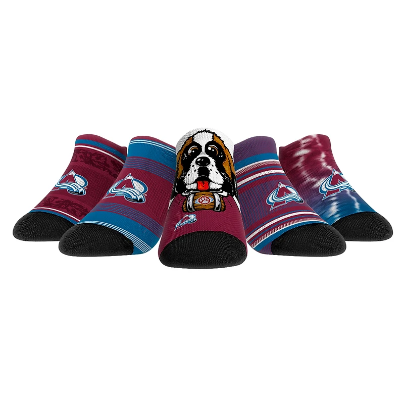 Unisex Rock Em Socks Colorado Avalanche Super Fan Five-Pack Low-Cut Socks Set