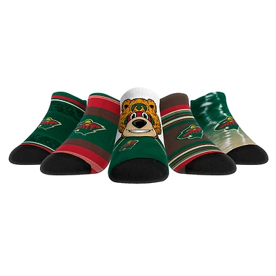 Unisex Rock Em Socks Minnesota Wild Super Fan Five-Pack Low-Cut Socks Set