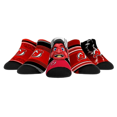 Unisex Rock Em Socks New Jersey Devils Super Fan Five-Pack Low-Cut Socks Set