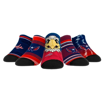 Unisex Rock Em Socks   Washington Capitals Super Fan Five-Pack Low-Cut Socks Set