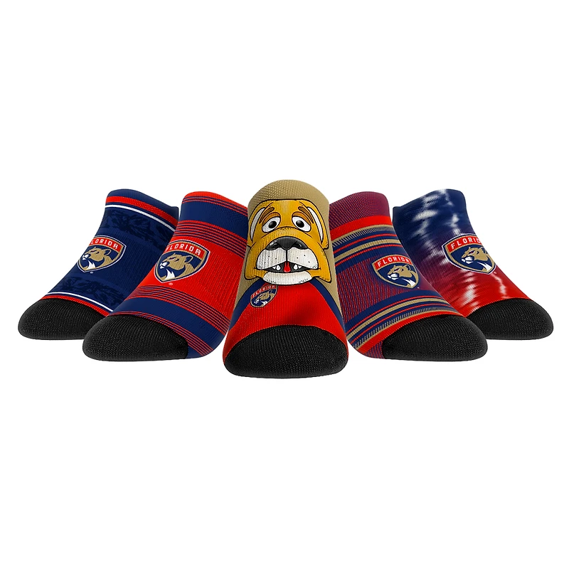 Youth Rock Em Socks  Florida Panthers Super Fan Five-Pack Low-Cut Socks Set