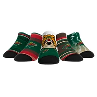 Youth Rock Em Socks  Minnesota Wild Super Fan Five-Pack Low-Cut Socks Set