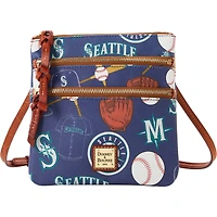 Dooney & Bourke Seattle Mariners Game Day Triple Zip Crossbody Purse