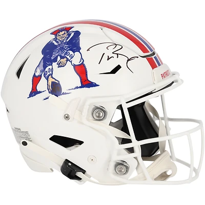 Tom Brady New England Patriots Autographed Riddell 1982-1989 Throwback Speed Flex Authentic Helmet