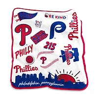 Philadelphia Phillies 50'' x 60'' Native Raschel Plush Throw Blanket