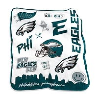 Philadelphia Eagles 50'' x 60'' Native Raschel Plush Throw Blanket