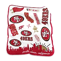 San Francisco 49ers 50'' x 60'' Native Raschel Plush Throw Blanket