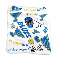 St. Louis Blues 50'' x 60'' Native Raschel Plush Throw Blanket