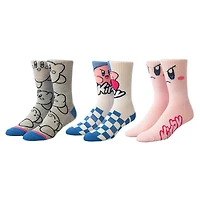 Men's BIOWORLD Kirby 3-Pack Crew Socks