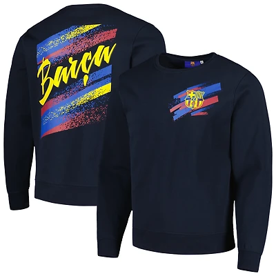 Men's Navy Barcelona Vintage Pullover Sweatshirt