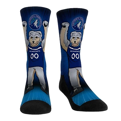 Rock Em Socks Minnesota Timberwolves Mascot Pump Up Crew Socks
