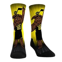 Rock Em Socks Utah Jazz Mascot Pump Up Crew Socks