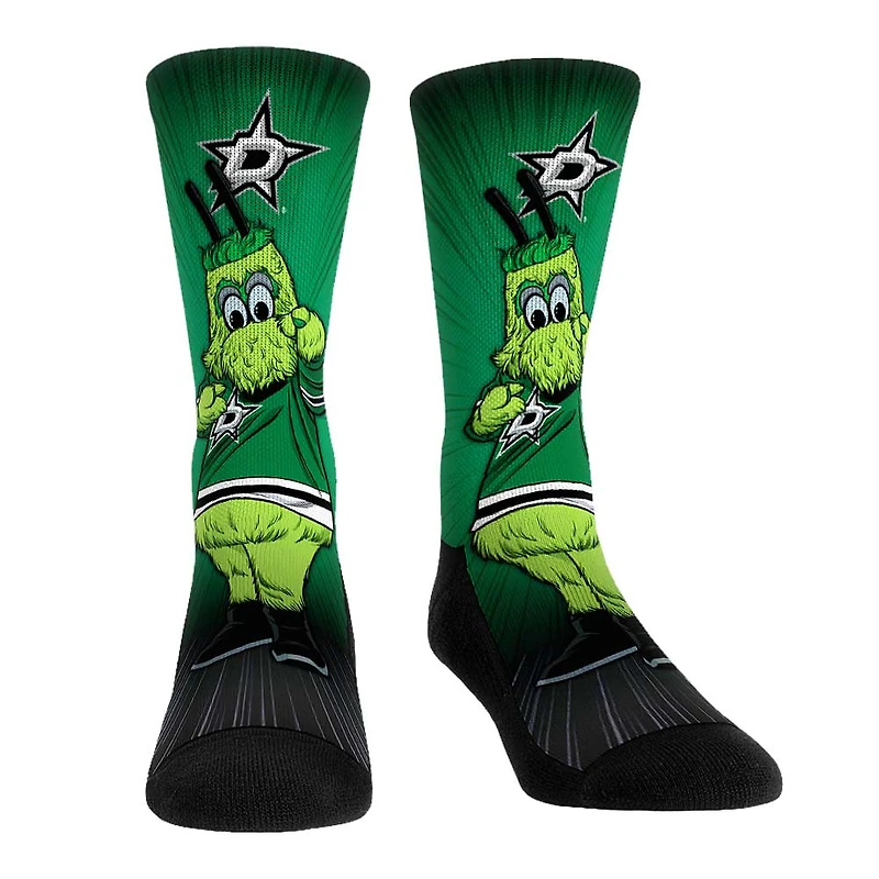 Rock Em Socks Dallas Stars Mascot Pump Up Crew Socks