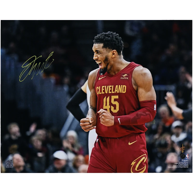 Donovan Mitchell Cleveland Cavaliers Autographed 16" x 20" 71-Point Game Celebration Photograph