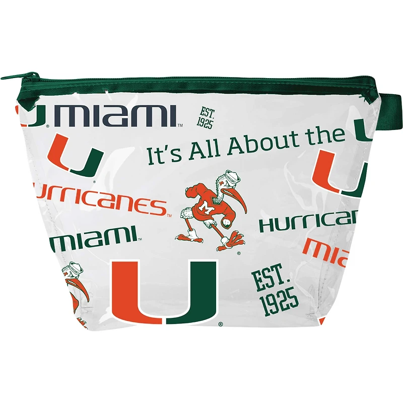 Women's Miami Hurricanes Medley Cosmetic Purse Pouch