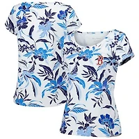 Women's Tommy Bahama  White Boston Red Sox Aubrey Romantic Blooms IslandZone T-Shirt
