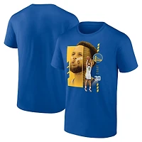 Men's Stephen Curry Royal Golden State Warriors Player Name & Number Jump Pass T-shirt