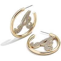 BaubleBar Atlanta Braves Hoops Earrings