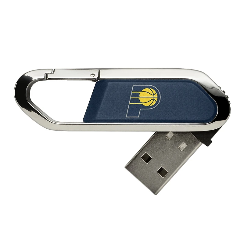 Indiana Pacers Solid Design 32GB Clip USB Flash Drive