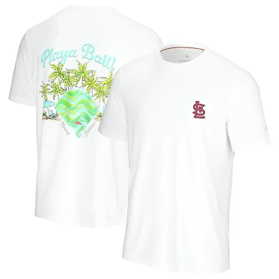 Men's Tommy Bahama  White St. Louis Cardinals Playa Ball T-Shirt
