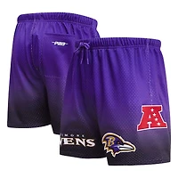 Men's Pro Standard Black/Purple Baltimore Ravens Ombre Mesh Shorts