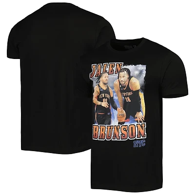 Unisex Stadium Essentials Jalen Brunson Black New York Knicks City Edition Double Double Player T-Shirt