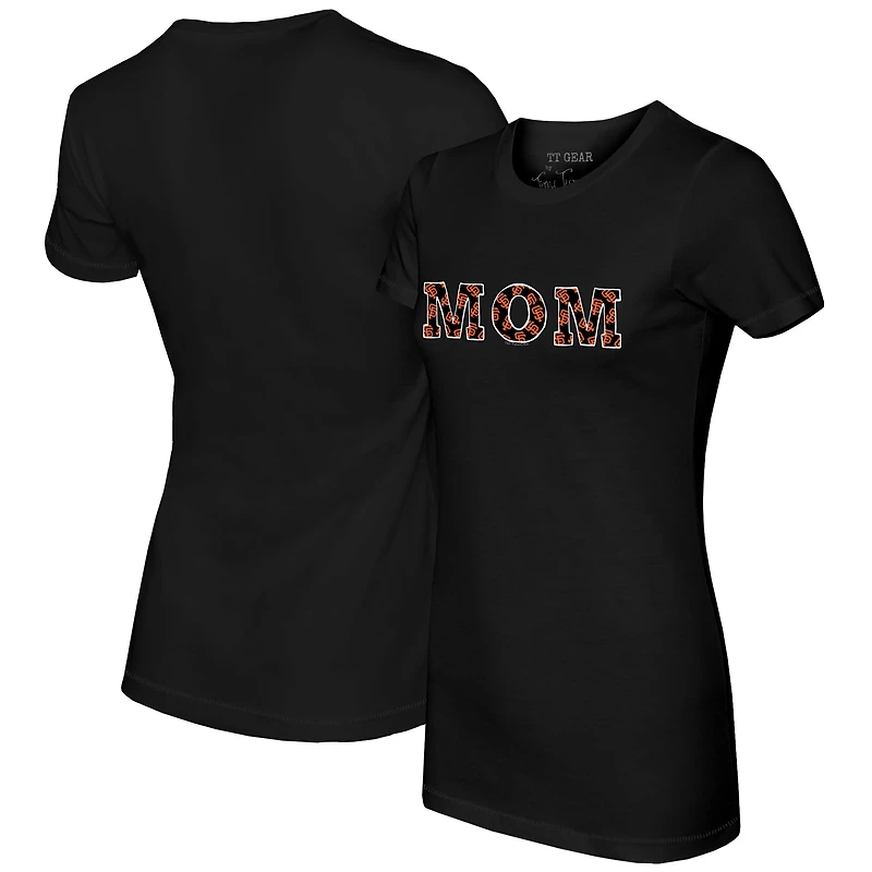 Women's Tiny Turnip Black San Francisco Giants Logo Mom T-Shirt