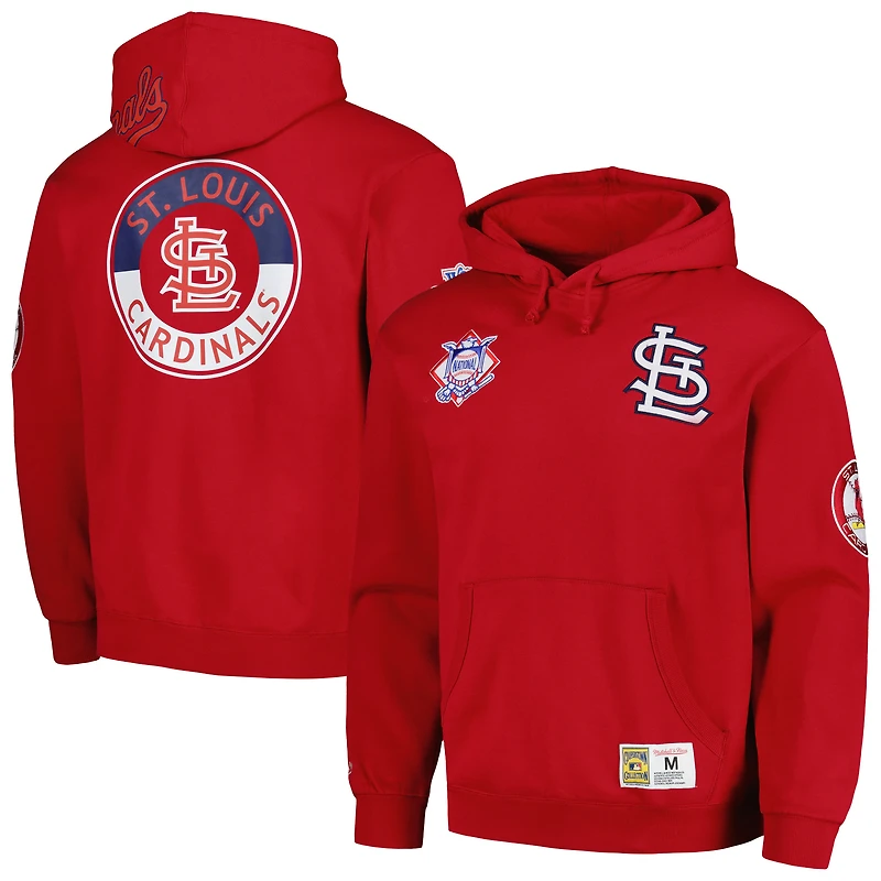 Men's Mitchell & Ness Red St. Louis Cardinals City Collection Pullover Hoodie