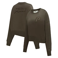 Women's Pro Standard Brown Philadelphia Phillies Fleece Pullover Sweatshirt