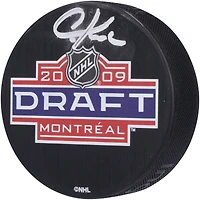 Chris Kreider New York Rangers Autographed 2009 NHL Draft Logo Hockey Puck