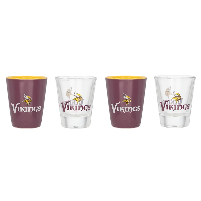 Minnesota Vikings Four-Pack Shot Glass Set