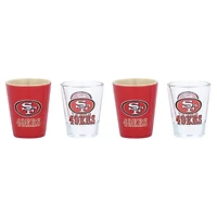 San Francisco 49ers Four-Pack Shot Glass Set