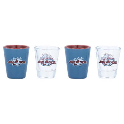 Colorado Avalanche Four-Pack Shot Glass Set