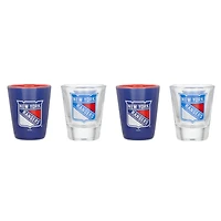 New York Rangers Four-Pack Shot Glass Set