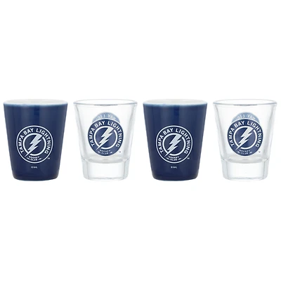 Tampa Bay Lightning Four-Pack Shot Glass Set