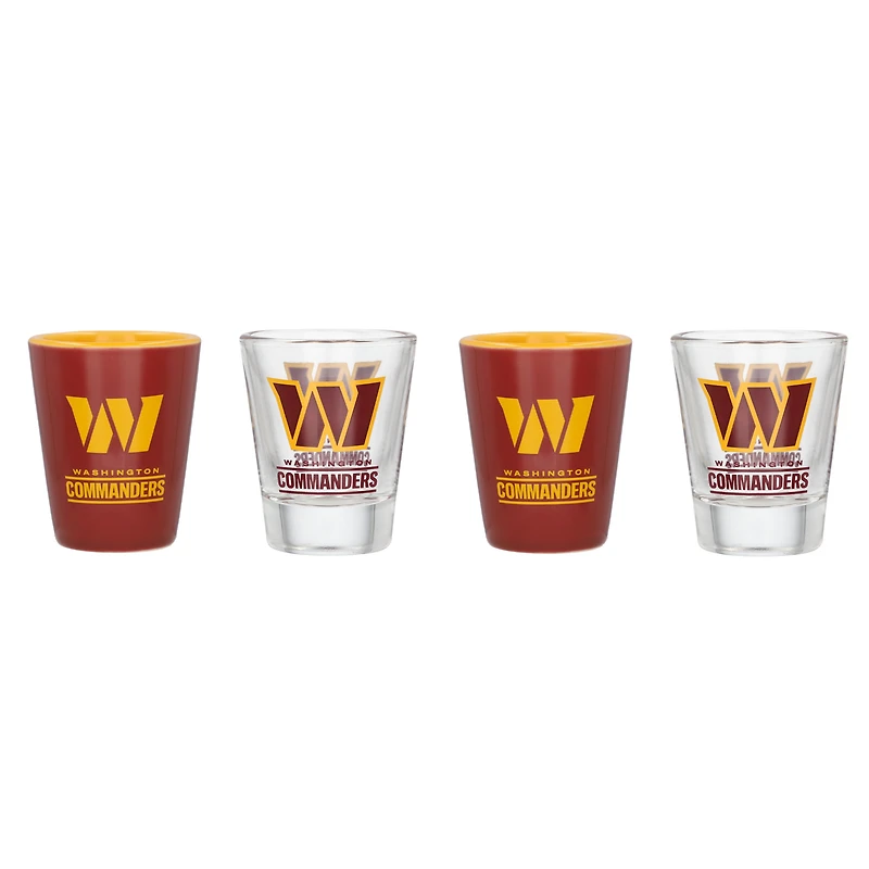 Washington Commanders Four-Pack Shot Glass Set
