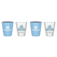 North Carolina Tar Heels Four-Pack Shot Glass Set