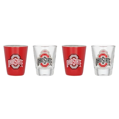 Ohio State Buckeyes Four-Pack Shot Glass Set