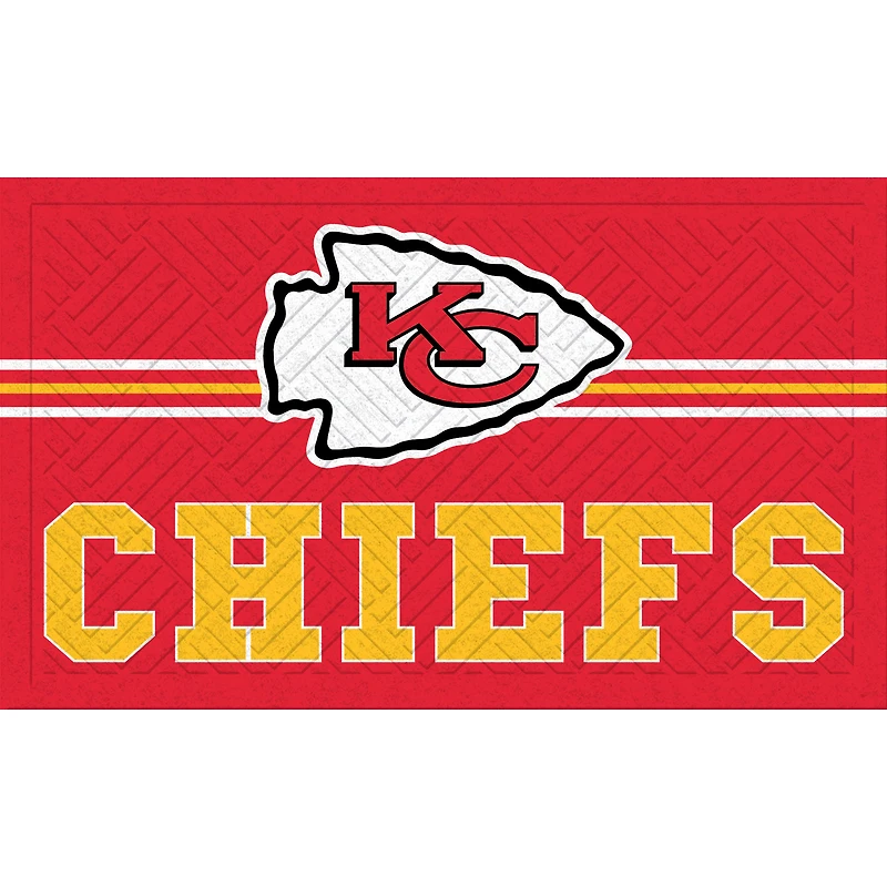 Kansas City Chiefs Embossed Door Mat