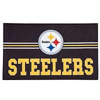 Pittsburgh Steelers Embossed Door Mat