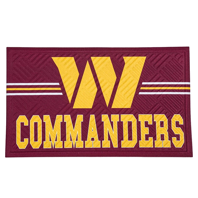 Washington Commanders Embossed Door Mat