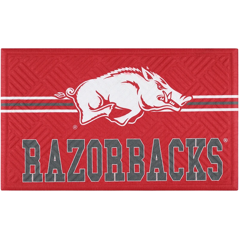 Arkansas Razorbacks Embossed Door Mat