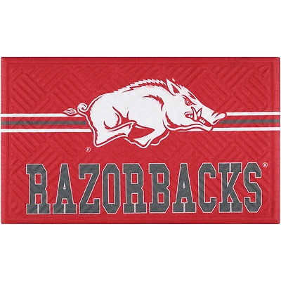 Arkansas Razorbacks Embossed Door Mat