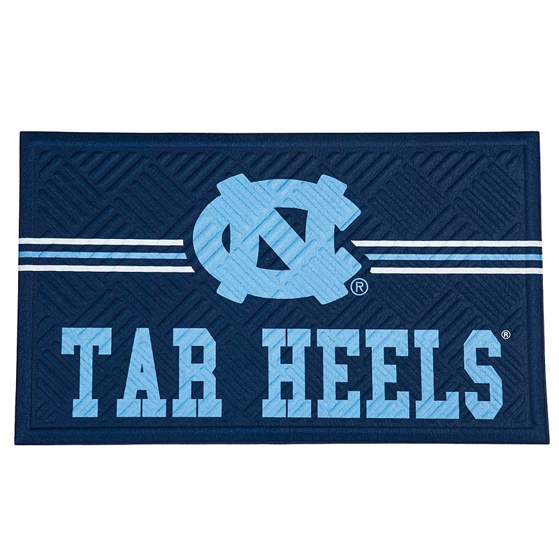 North Carolina Tar Heels Embossed Door Mat