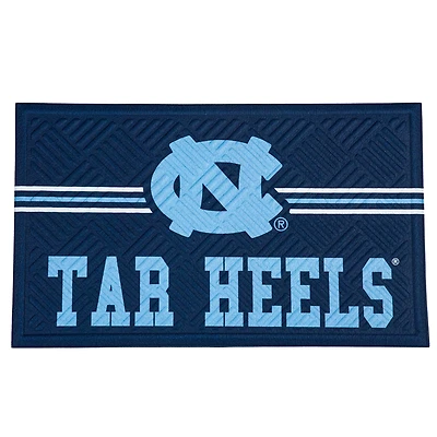 North Carolina Tar Heels Embossed Door Mat