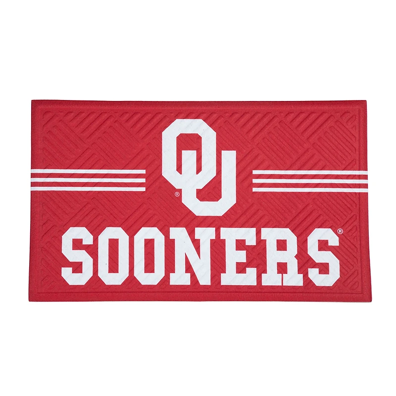 Oklahoma Sooners Embossed Door Mat