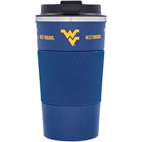 West Virginia Mountaineers 18oz Coffee Tumbler with Silicone Grip