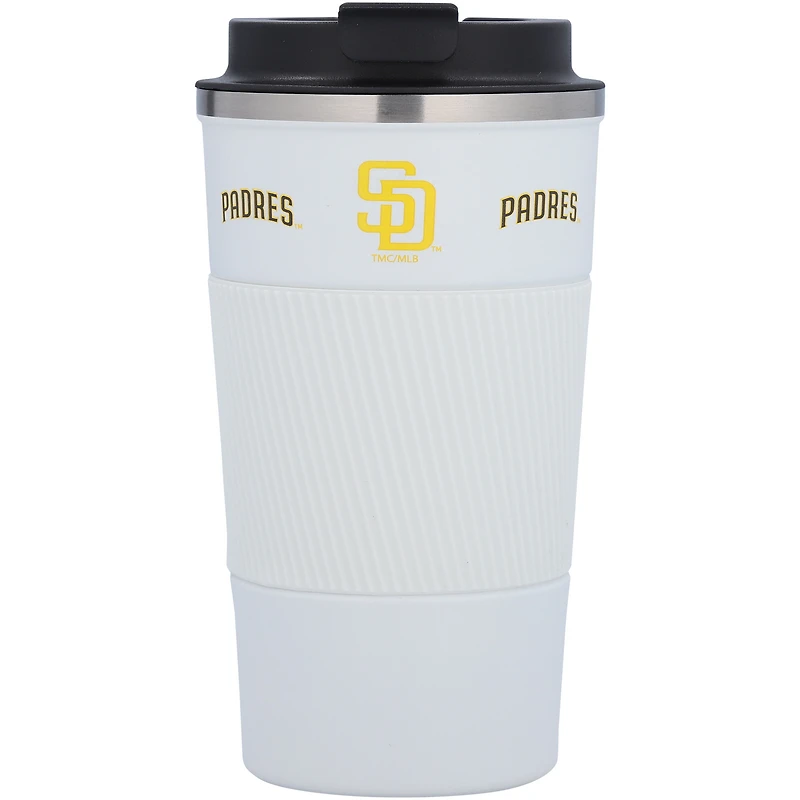 San Diego Padres 18oz Coffee Tumbler with Silicone Grip